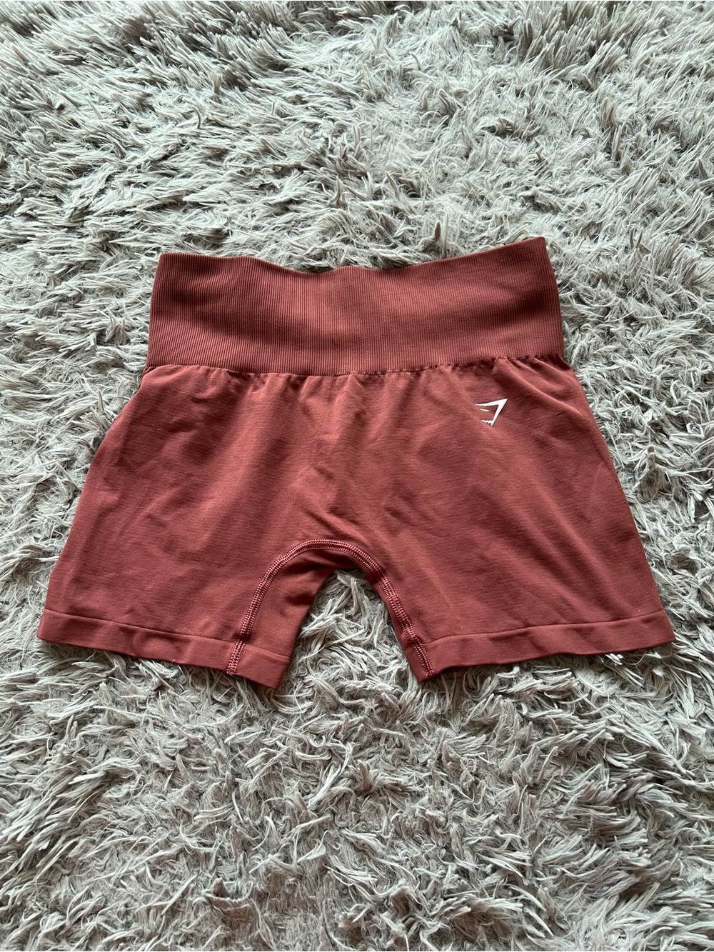 Burgundy Gymshark Everyday Seamless Shorts